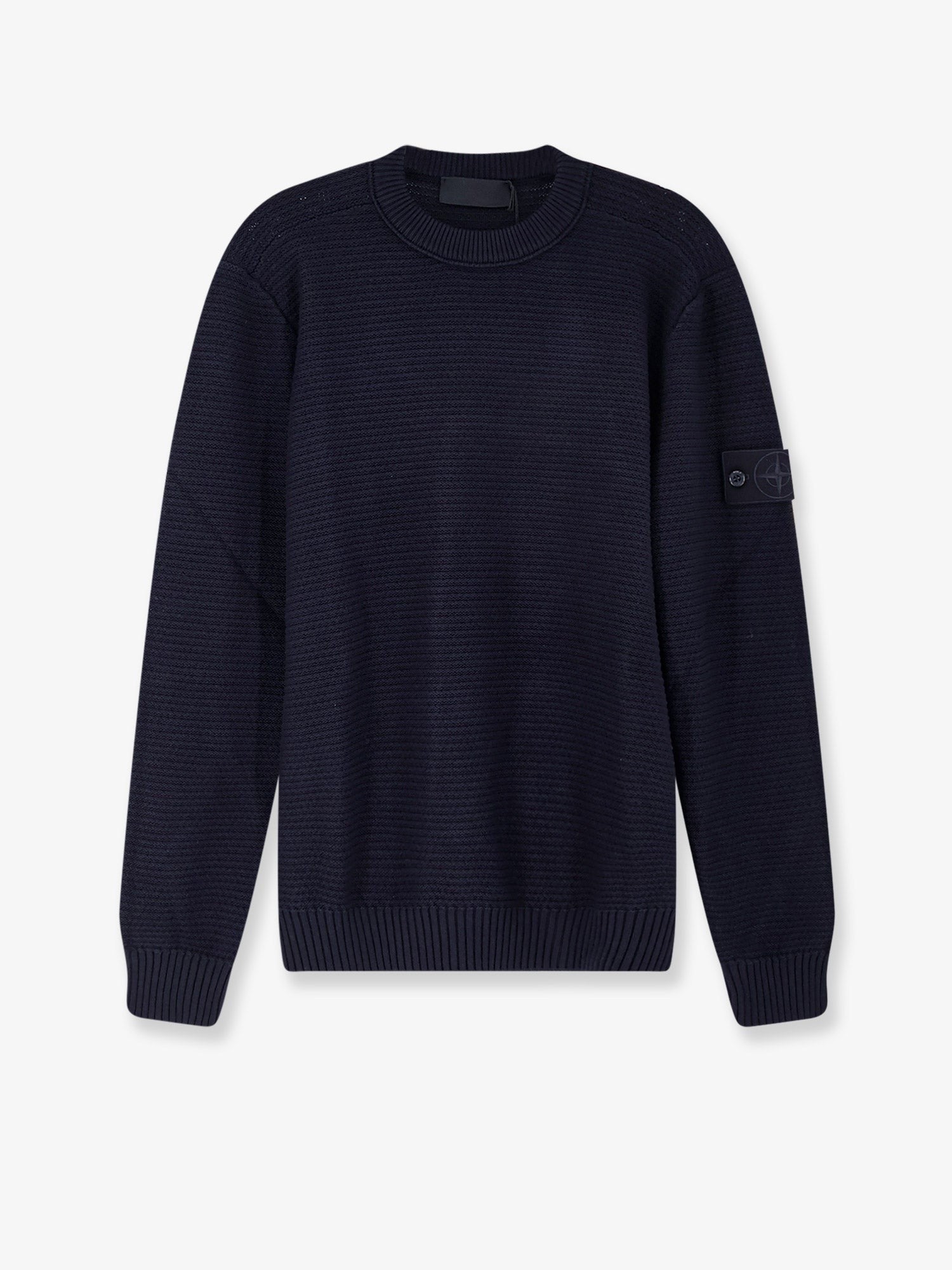 Stone Island - Man - Blue - Knit Sweater