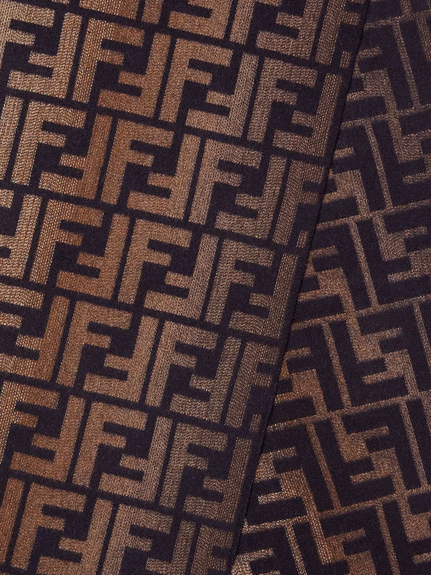 Fendi - Man - Blu+Marrone - Scarf