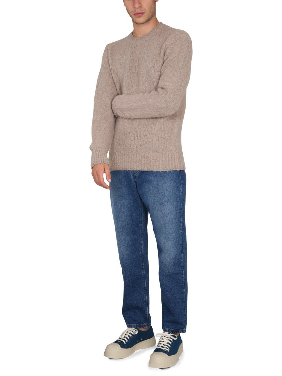 AMI PARIS - Man - Beige - Sweater