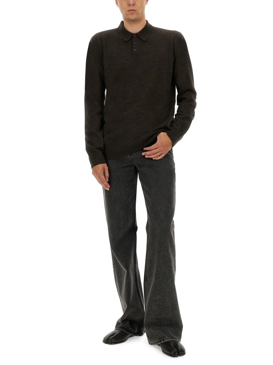 Maison Margiela - Man - Brown - Polo Shirt