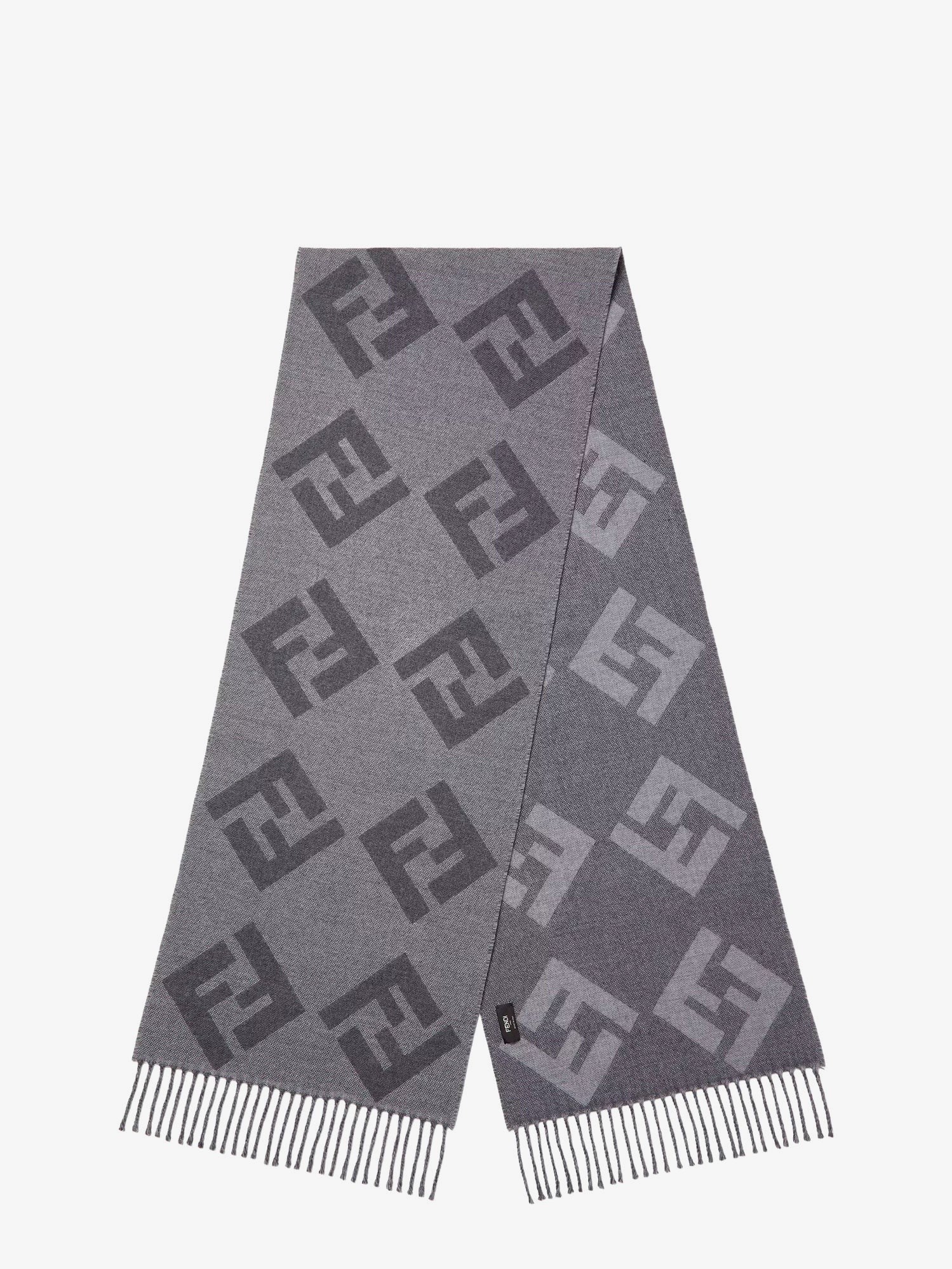 Fendi - Man - Grigio Grigio Scuro - Scarf