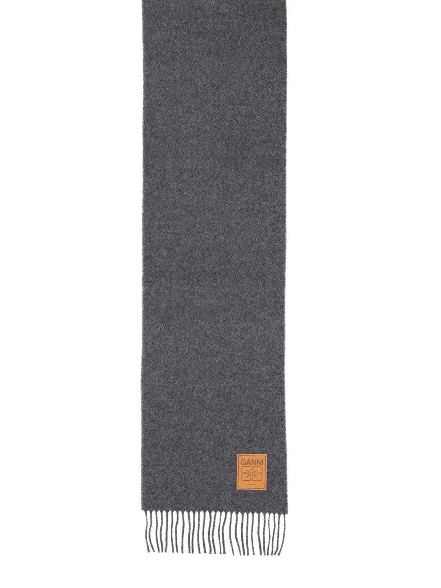 GANNI - Woman - Grey - Scarf