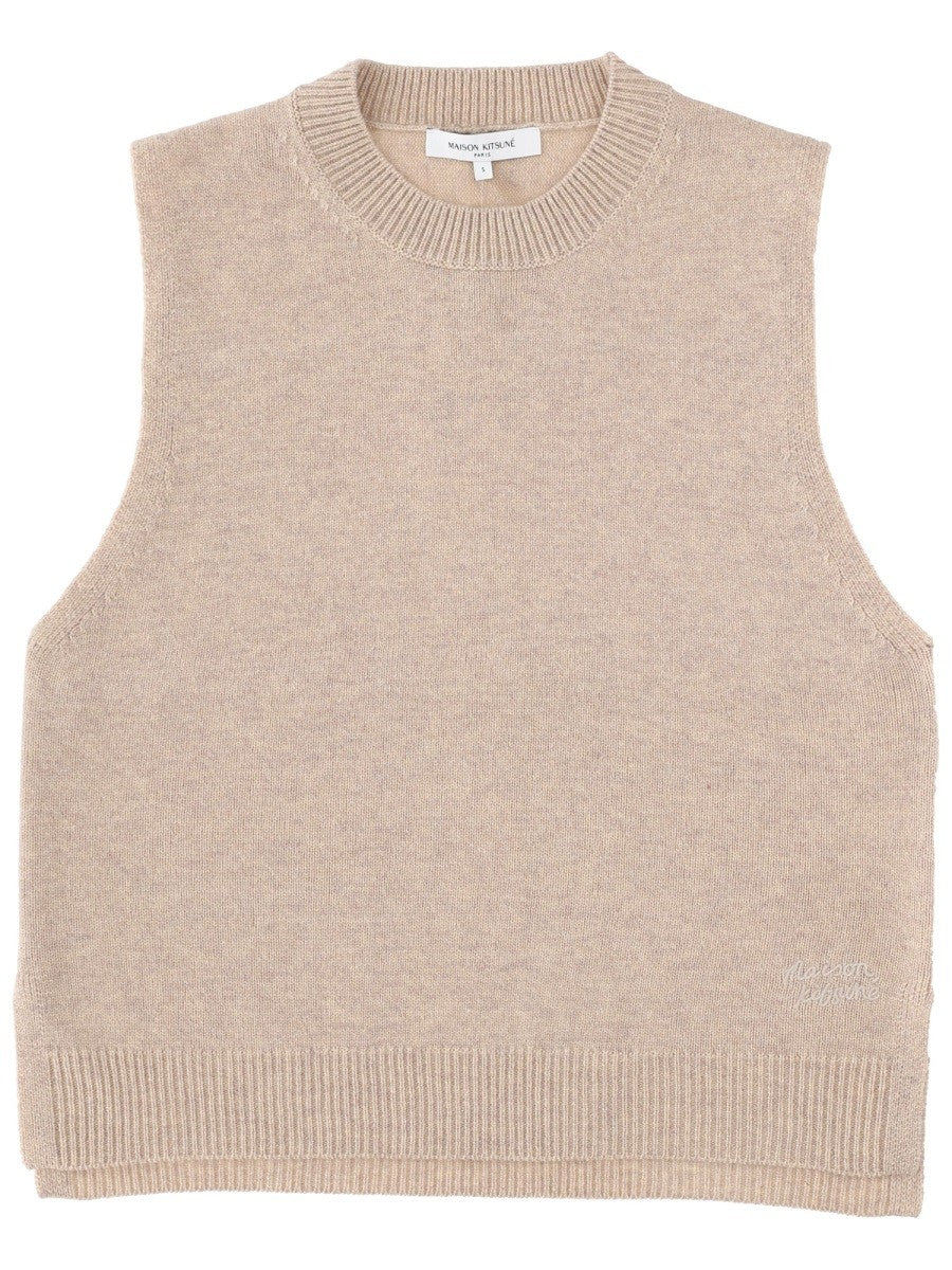 Maison Kitsune - Woman - Beige - Vest