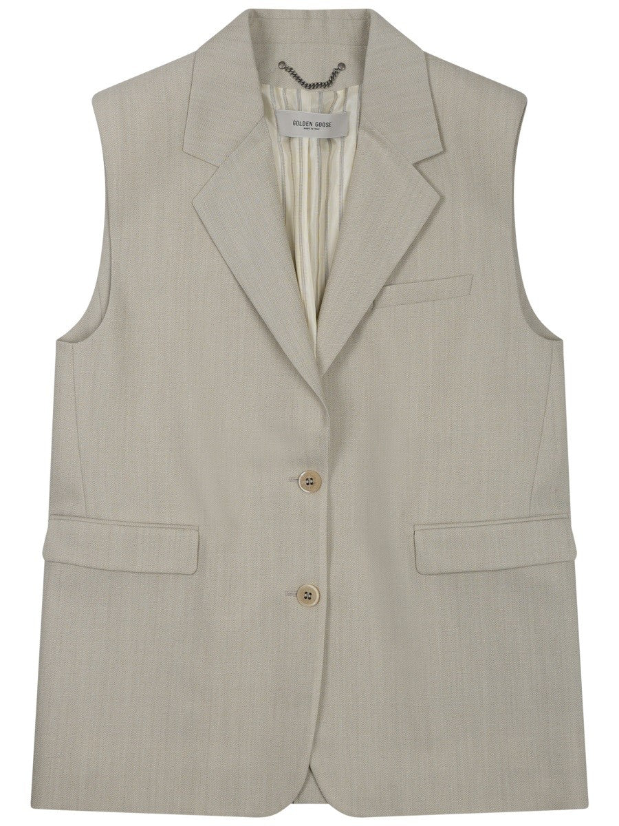 Golden Goose - Woman - Beige - Vest