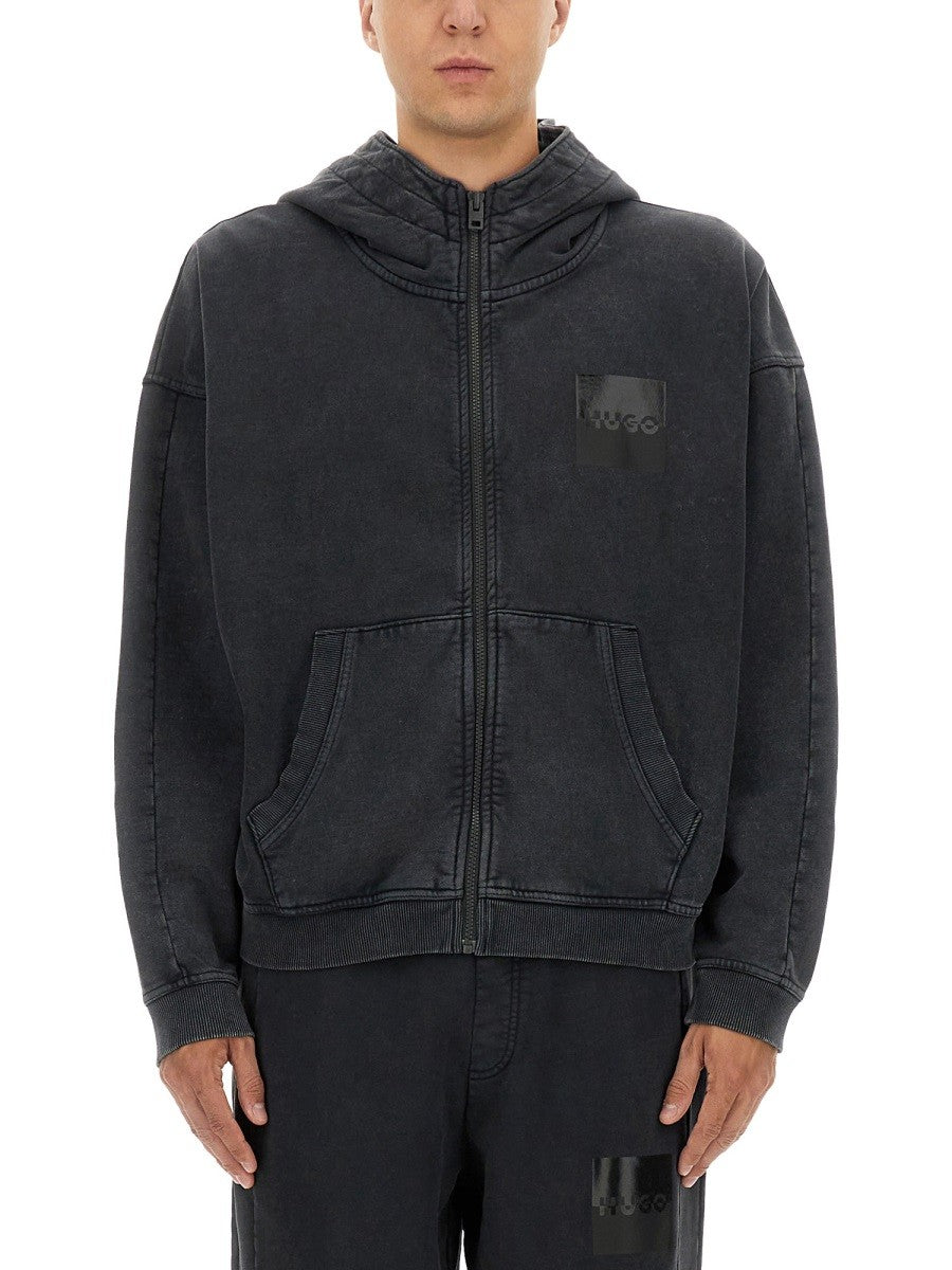 Hugo - Man - Black - Sweatshirt