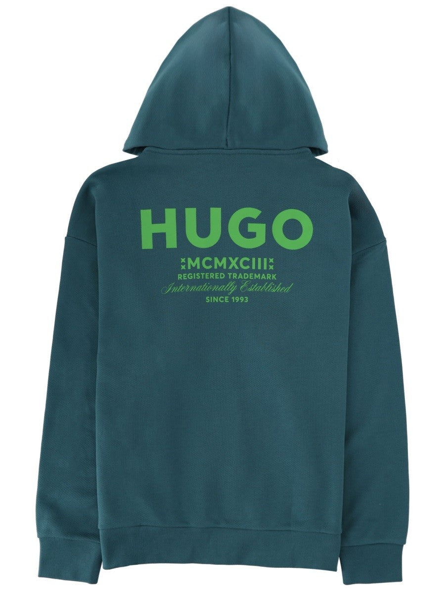 Hugo - Man - Green - Sweatshirt