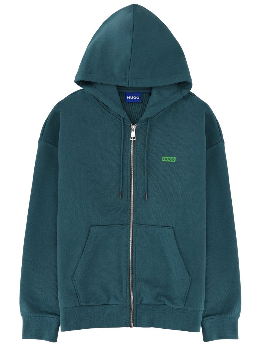 Hugo - Man - Green - Sweatshirt