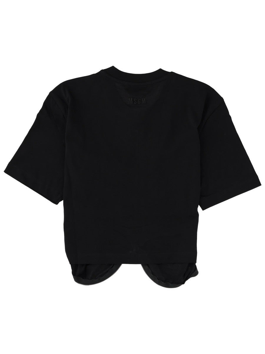 msgm - Woman - Black - T-shirt